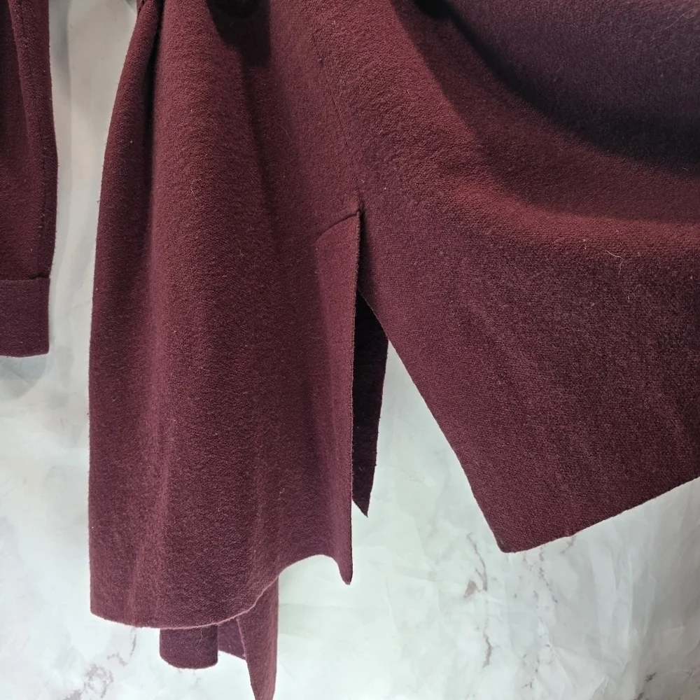 Anthropologie Robe Womens XL Red Moth Wool Blend Housecoat Bath Mayella